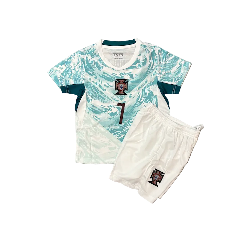 Cristiano Ronaldo Portugal Away World Cup 2026 Kids Kit
