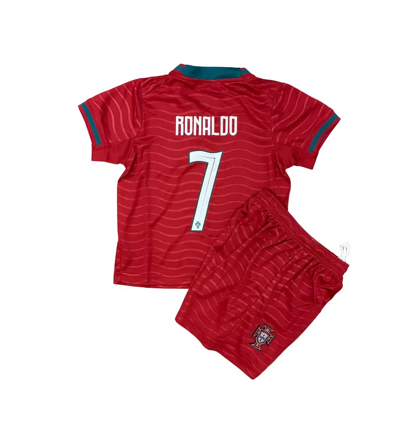 Cristiano Ronaldo Portugal Home World Cup 2026 Kids Kit