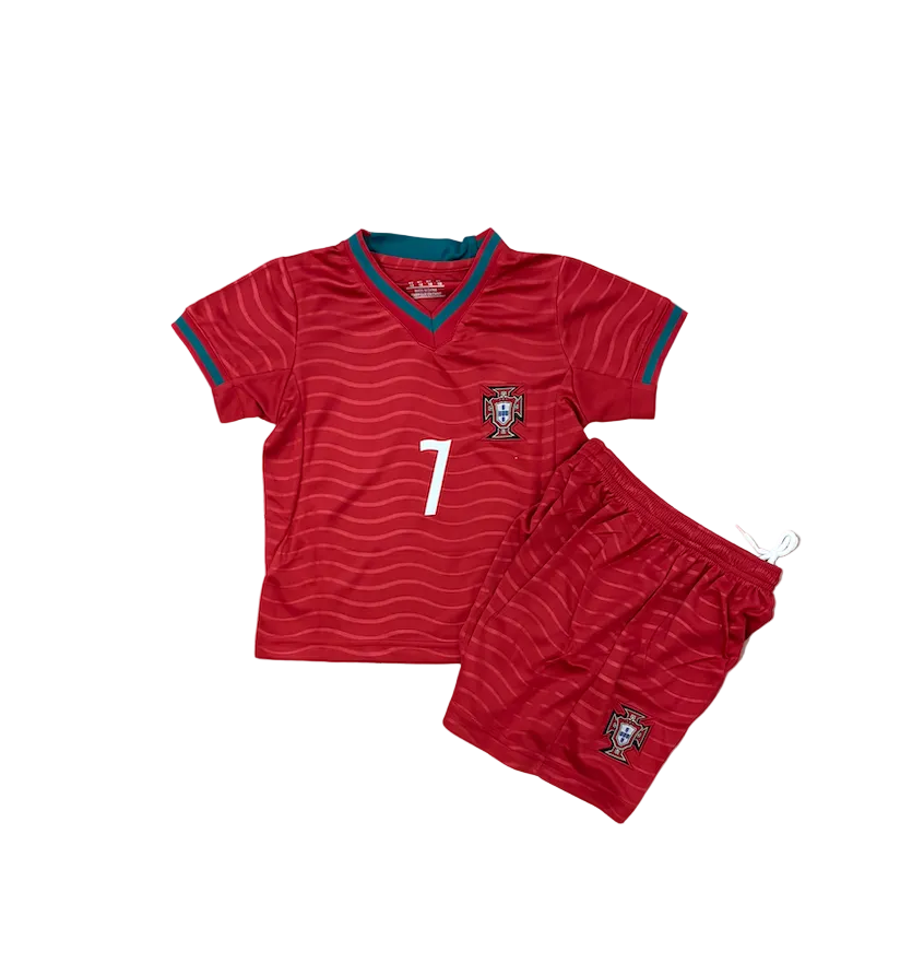 Cristiano Ronaldo Portugal Home World Cup 2026 Kids Kit