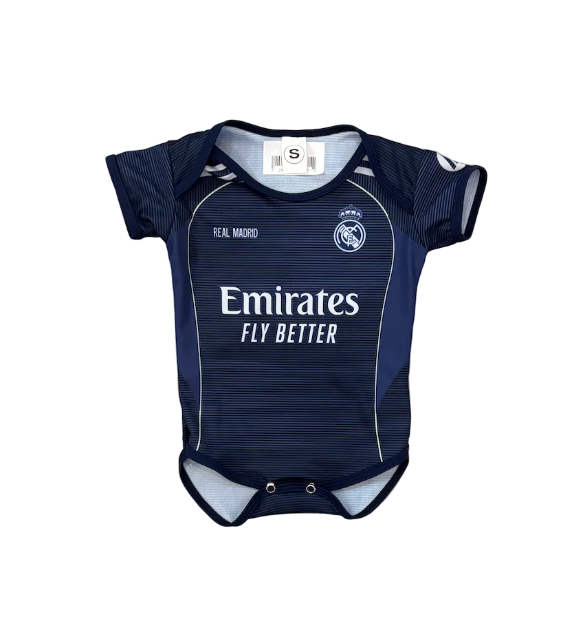 Real Madrid Away Baby Onesie Jersey
