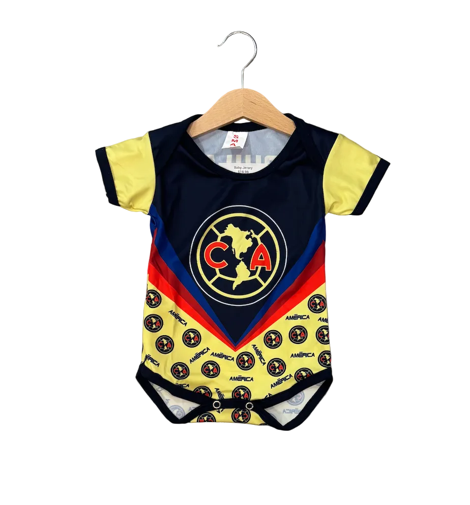 Club America Yellow Baby Onesie Jersey