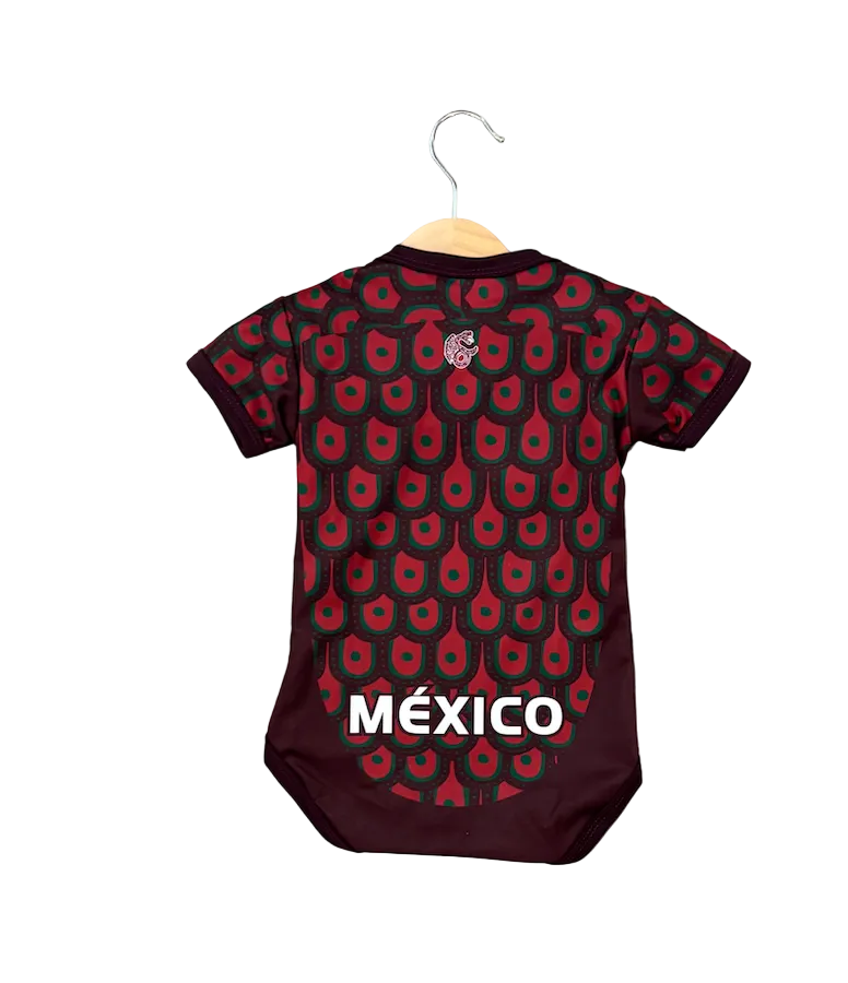 Mexico Burgundy Baby Onesie Jersey