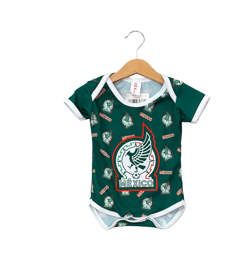 Mexico Green Baby Onesie Jersey