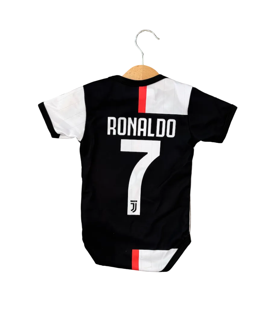 Cristiano Ronaldo Juventus Home Baby Onesie Jersey