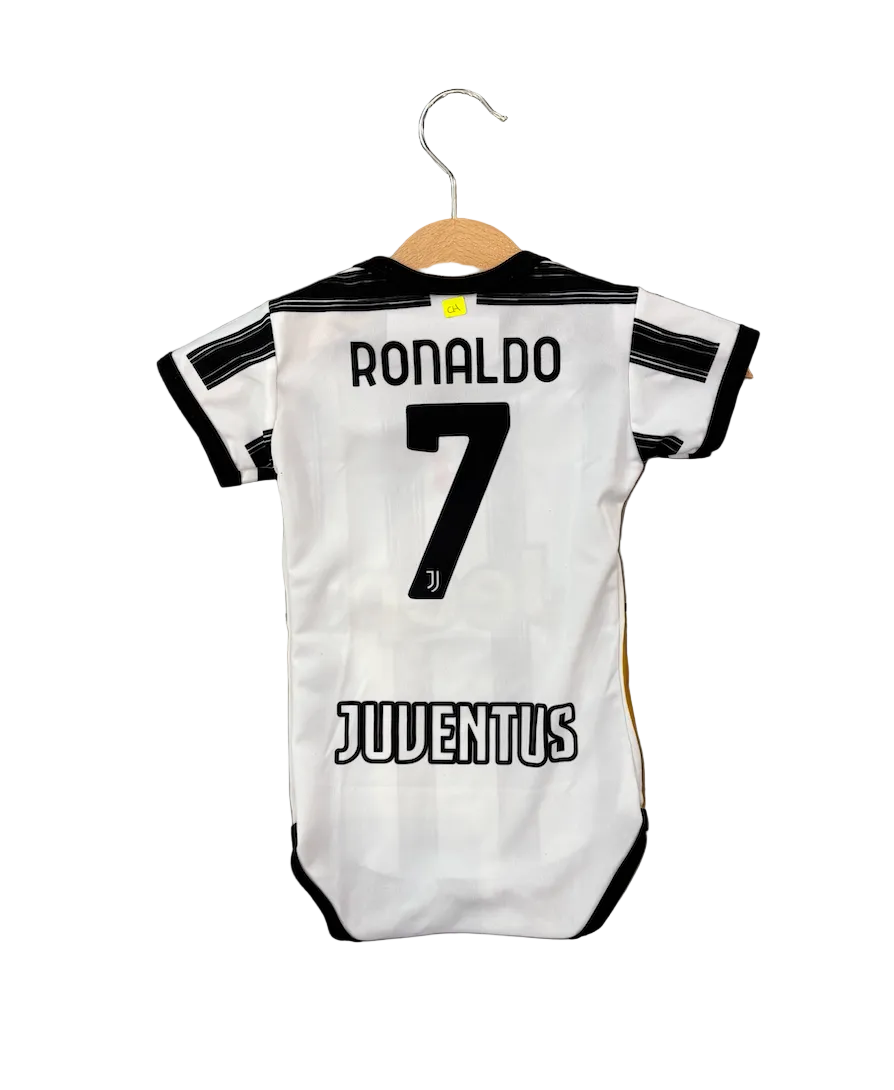 Cristiano Ronaldo Juventus Home Baby Onesie Jersey