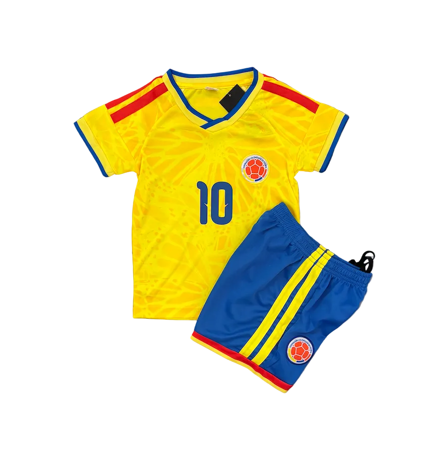James Rodriguez Colombia Home World Cup 2026 Kids Kit