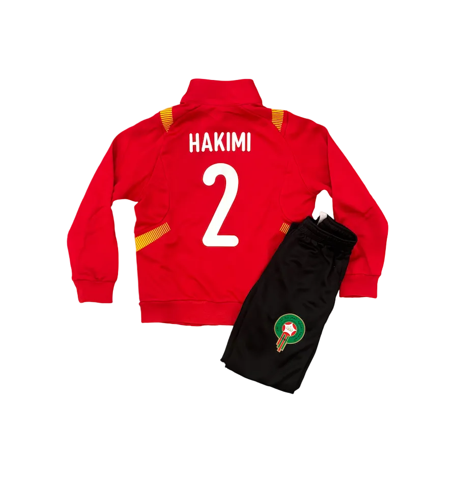 Hakimi Morocco Red Adult Zip Up Tracksuit Warm Up
