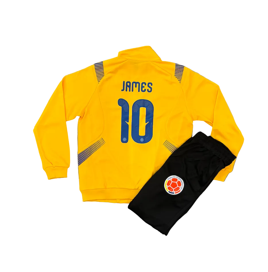 James Colombia Yellow Adult Zip Up Tracksuit Warm Up