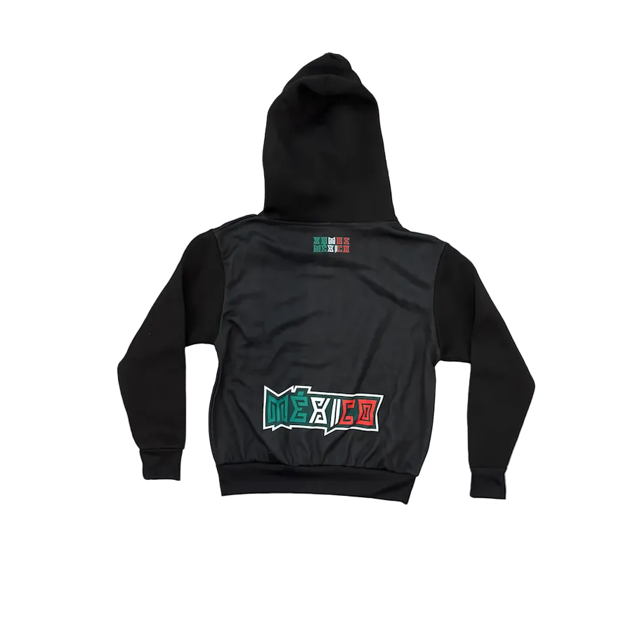 Mexico Black Kids Hoodie