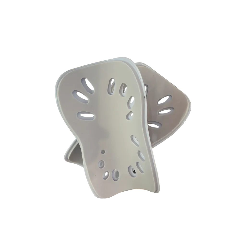 White One Size Adult Shinguards
