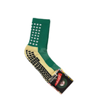 Green One Size Adult Grip Socks