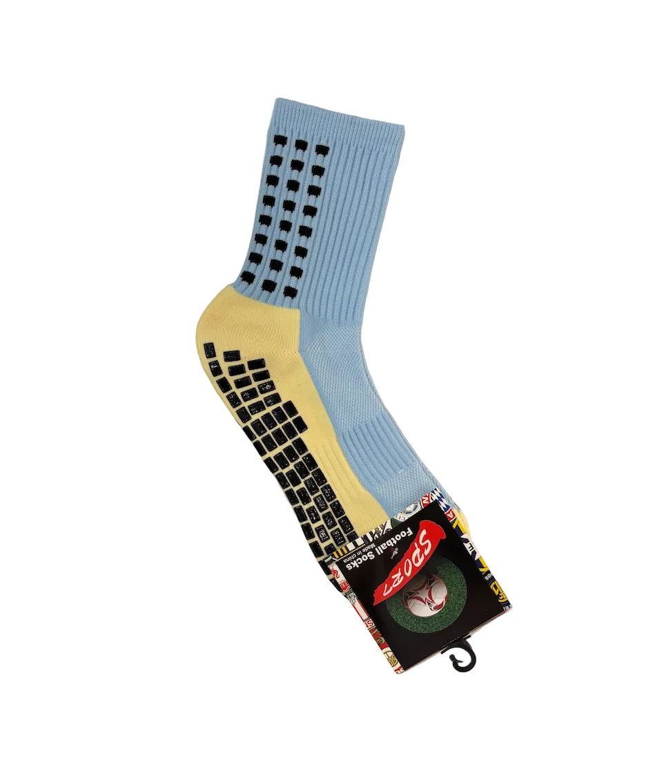 Light Blue One Size Adult Grip Socks
