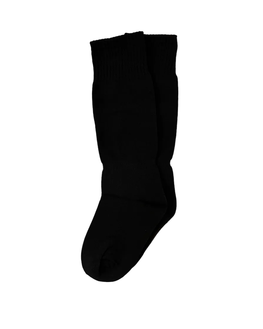 Black One Size Kids Socks