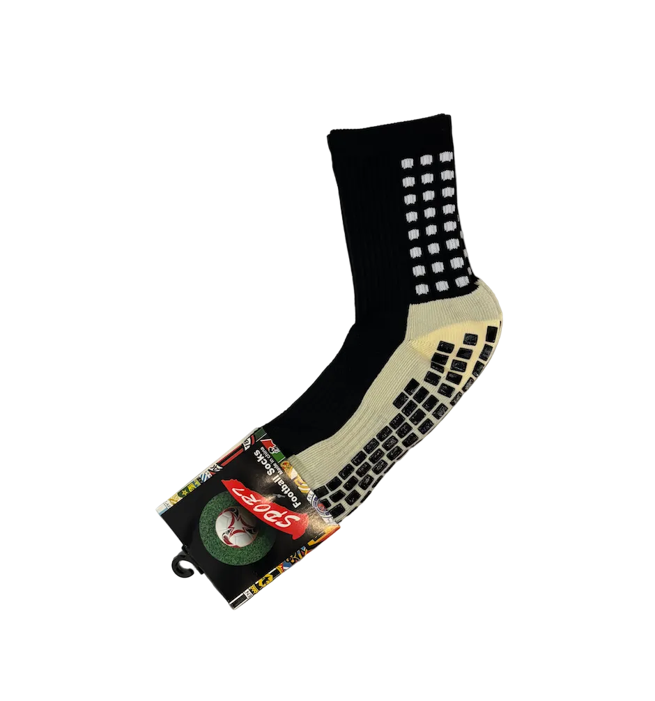 Black One Size Adult Grip Socks