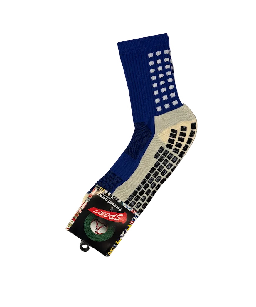 Blue One Size Adult Grip Socks