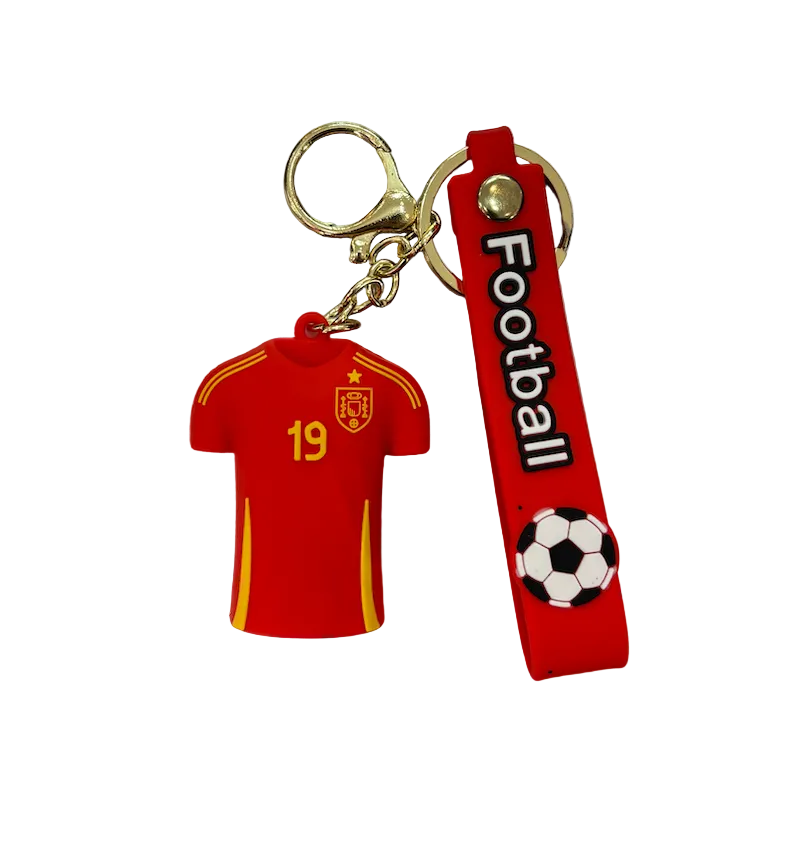 Lamine Yamal Spain Jersey Keychain