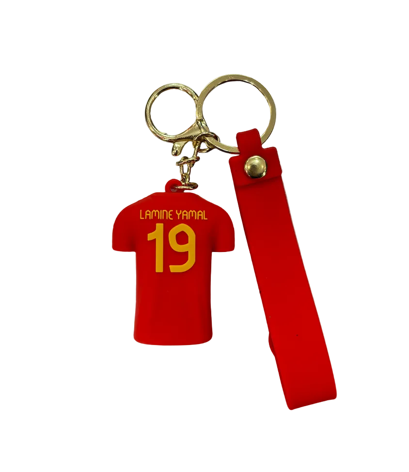 Lamine Yamal Spain Jersey Keychain