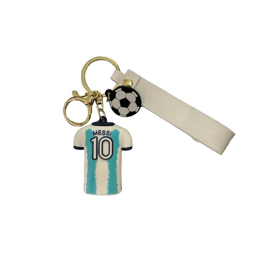 Lionel Messi Argentina Jersey Keychain