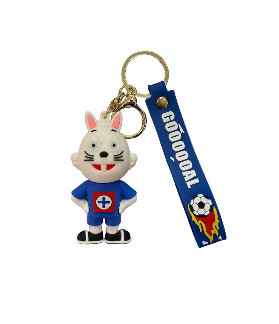 Club Cruz Azul Mascot Keychain