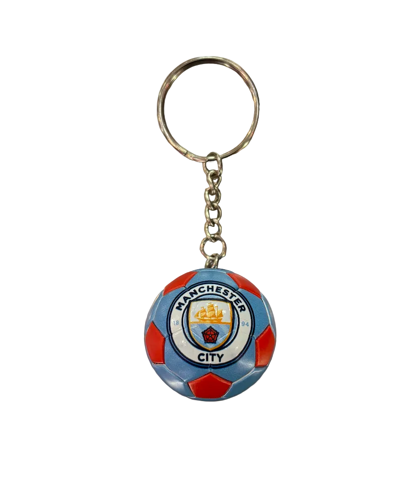 Manchester City Soccer Ball Keychain