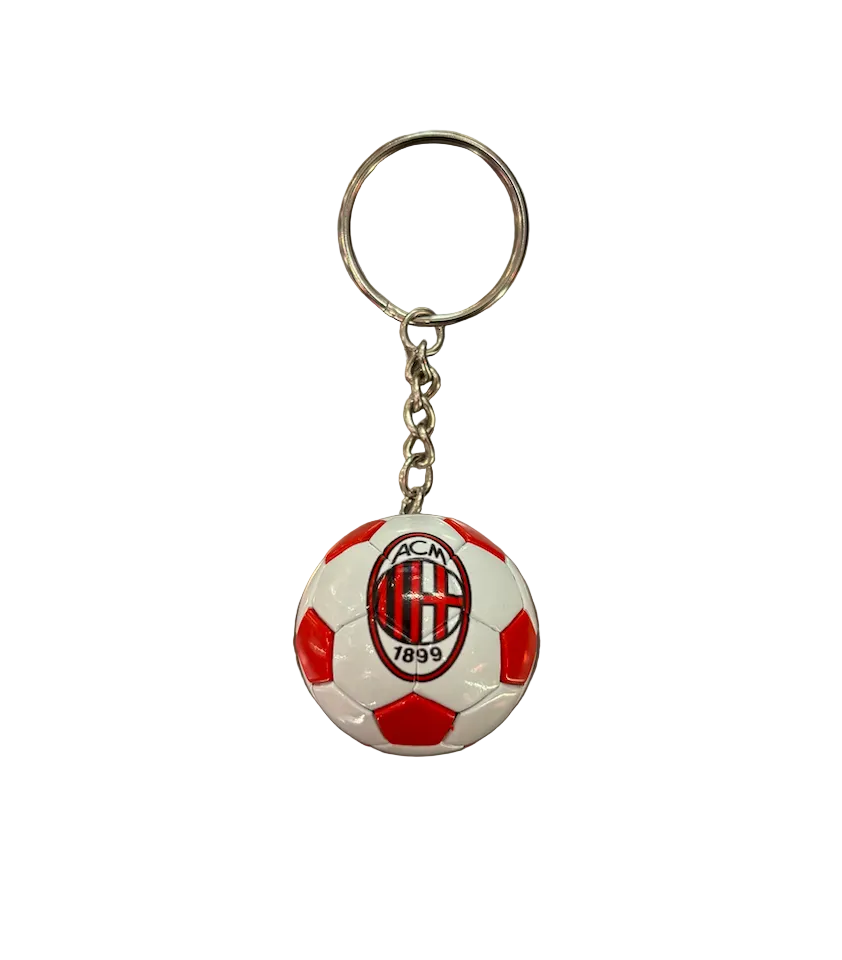 AC Milan Soccer Ball Keychain