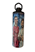 Ronaldo, Messi, and Neymar Tumbler Water Bottle