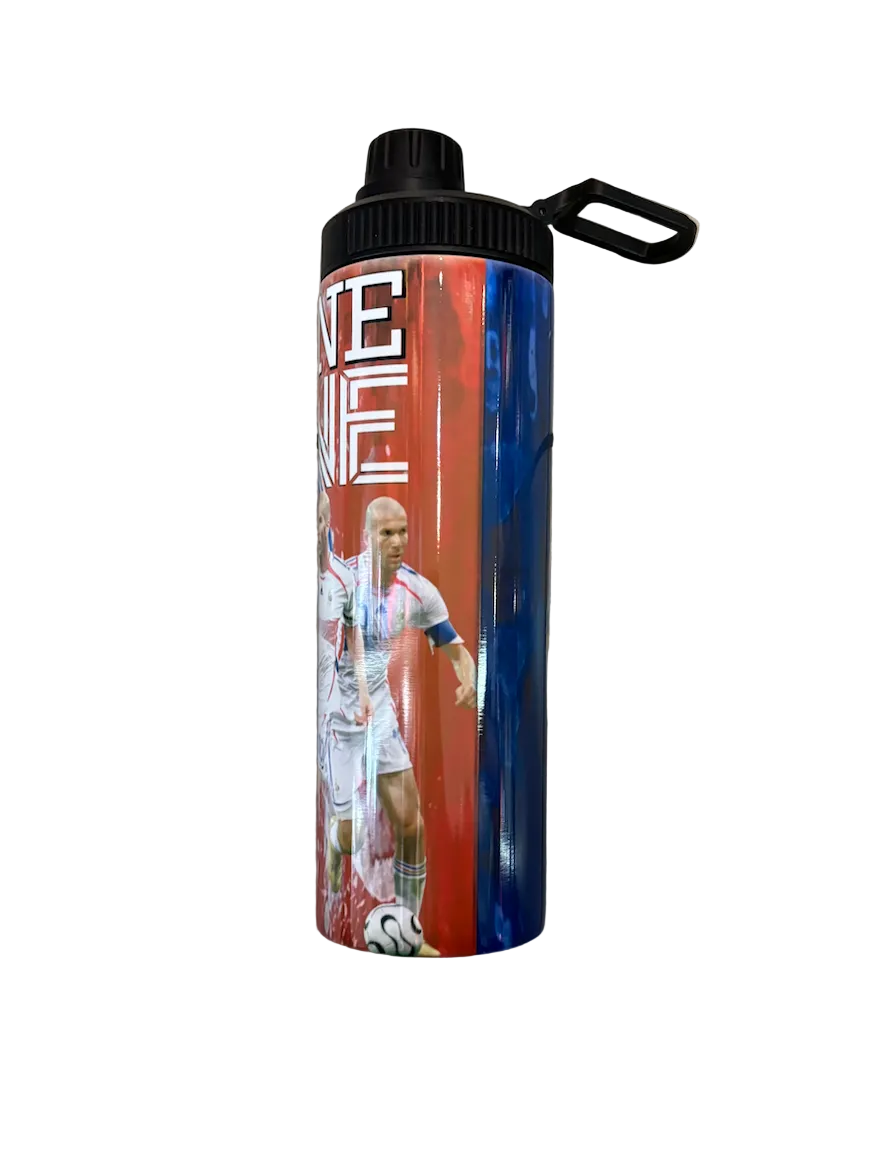 France Zinedine Zidane Tumbler Water Bottle