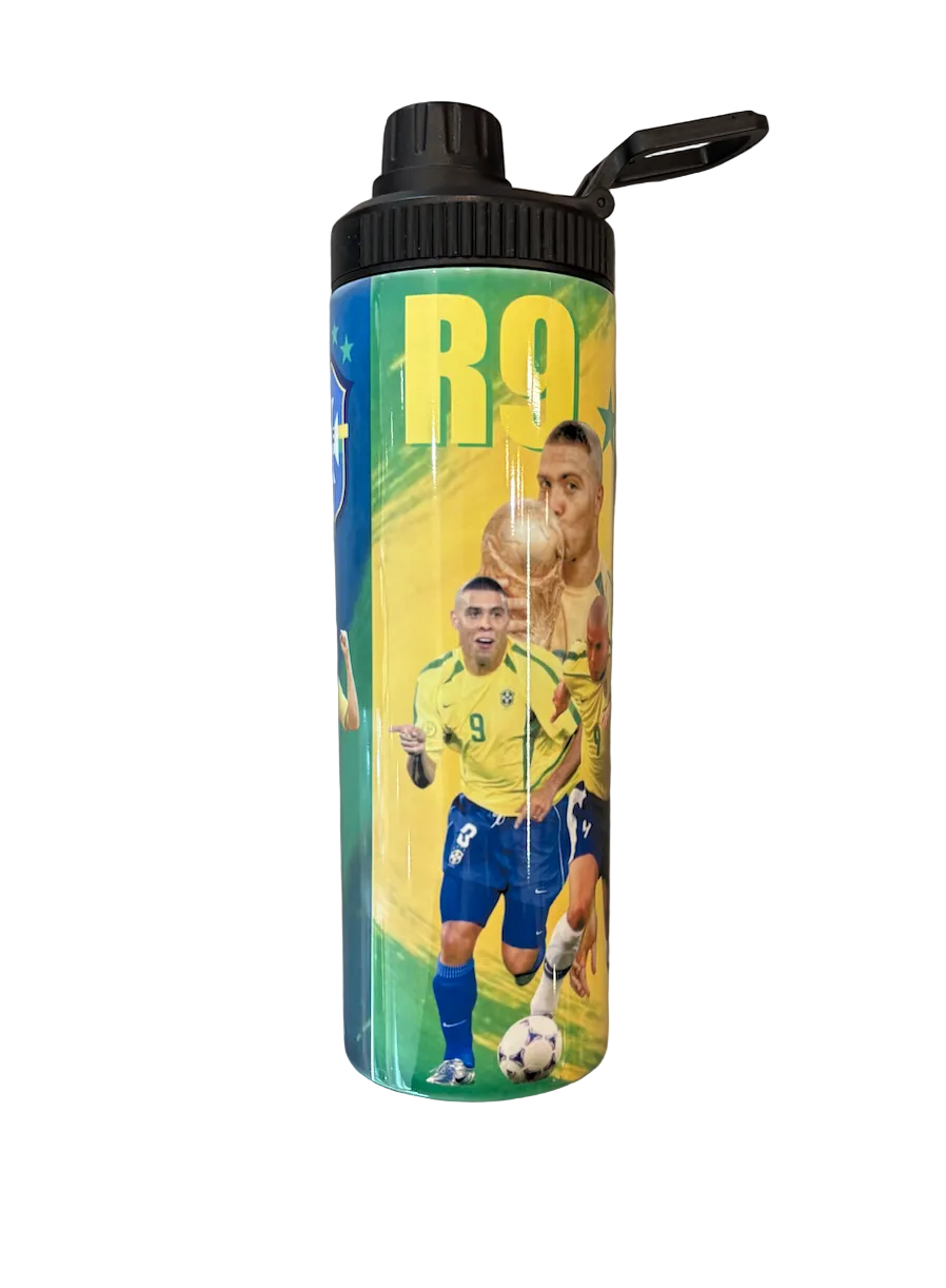 Brazil Ronaldo Nazario Tumbler Water Bottle