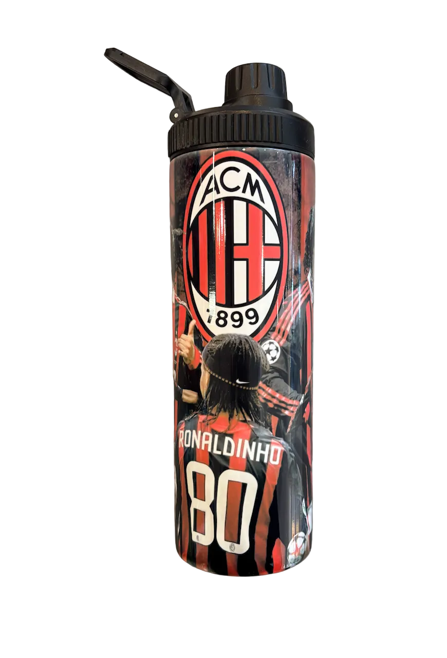 AC Milan Ronaldinho Tumbler Water Bottle