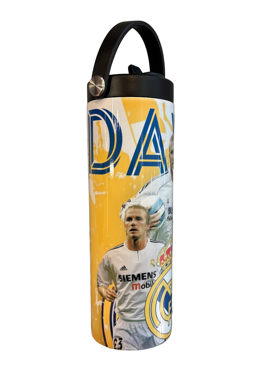 Real Madrid Zinedine Zidane Tumbler Water Bottle