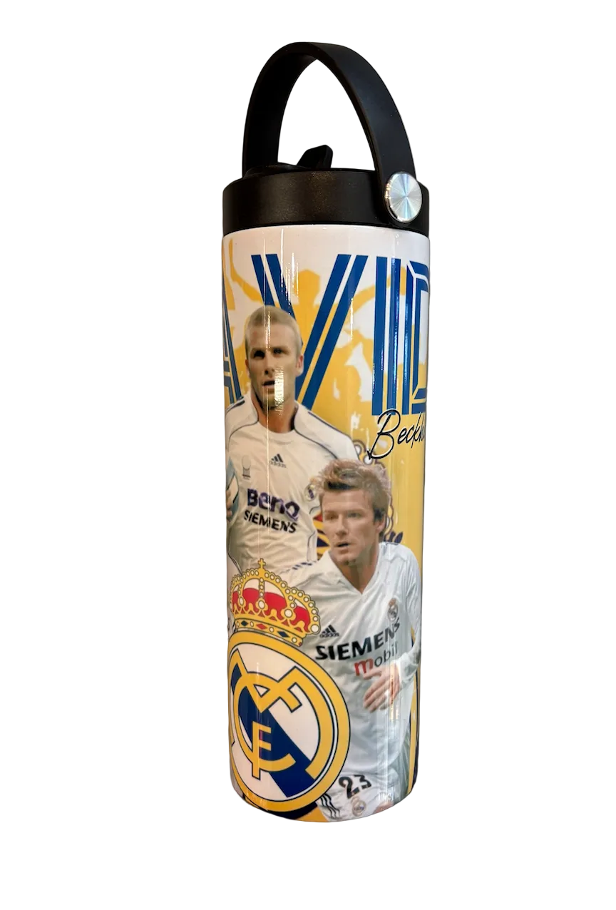 Real Madrid Zinedine Zidane Tumbler Water Bottle