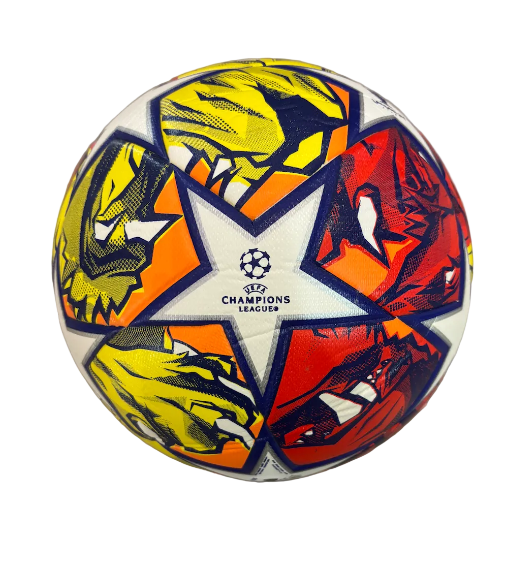 Champions League London Orange and Yellow 2024 Size 5 Ball