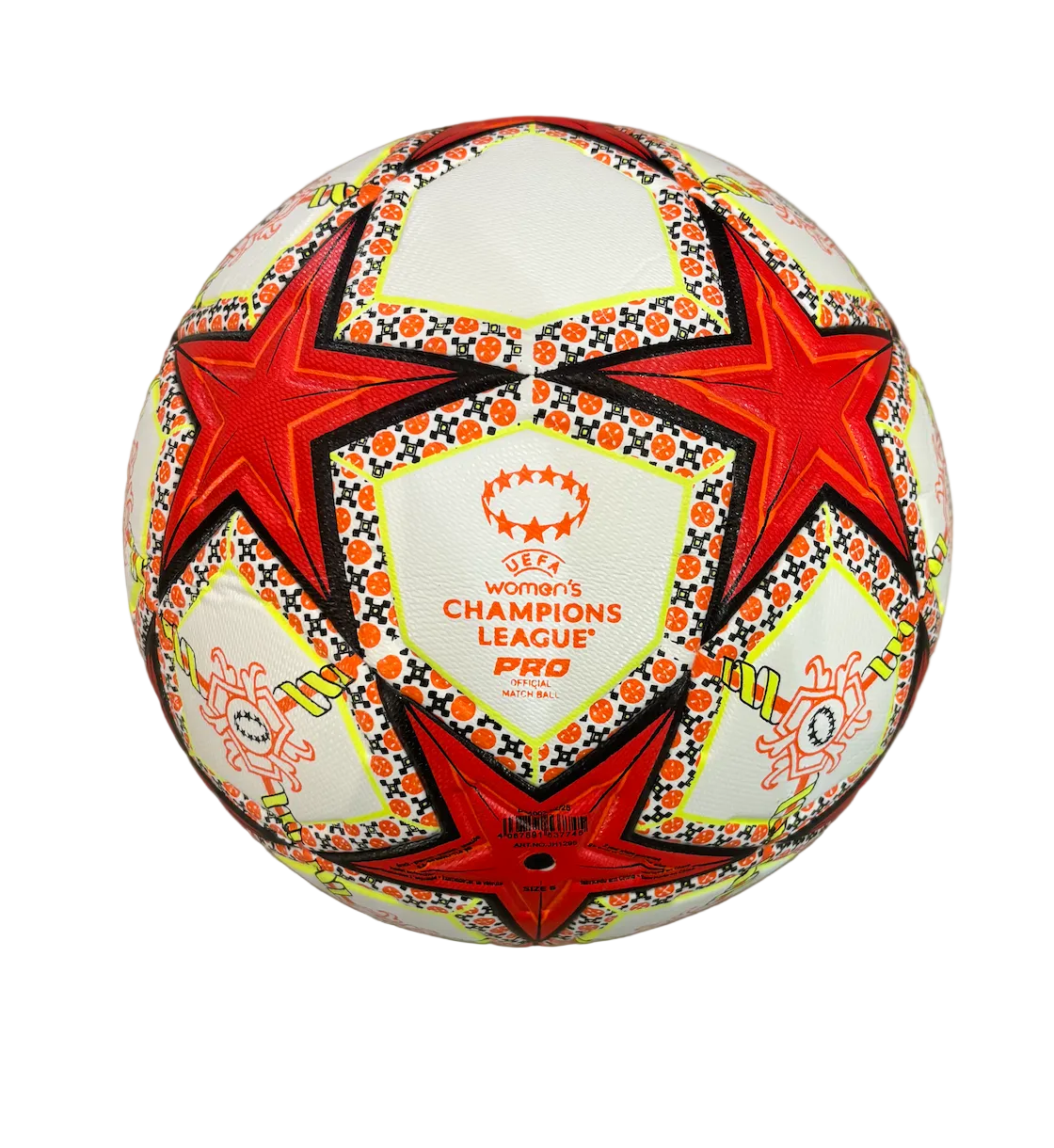 Women's Champions League Orange and White Size 5 Ball