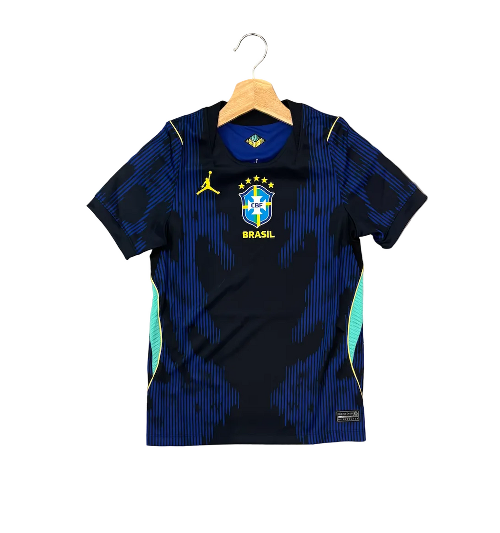 Jordan Brazil Away World Cup 2026 Kids Jersey