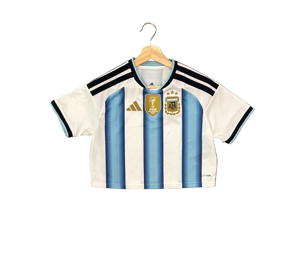 Adidas Argentina Home World Cup 2026 Women's Crop Top Jersey