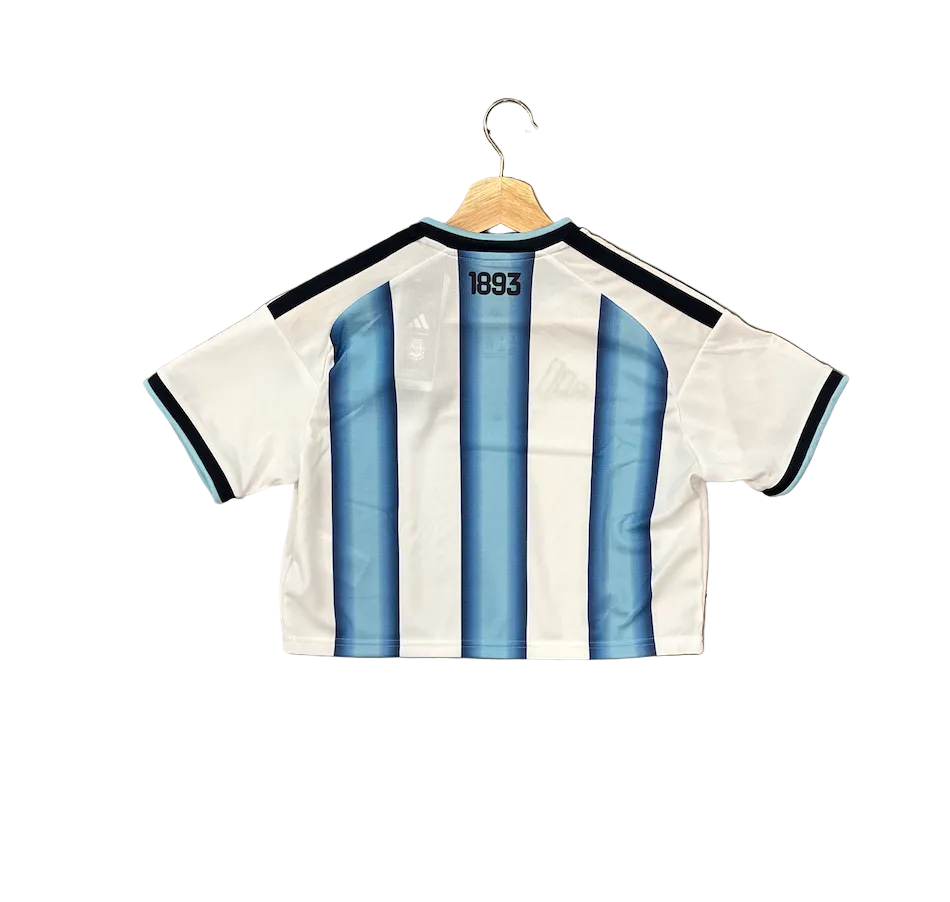 Adidas Argentina Home World Cup 2026 Women's Crop Top Jersey