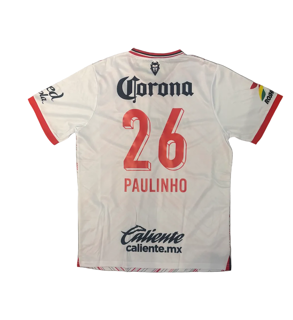 Paulinho Toluca White Adult Jersey