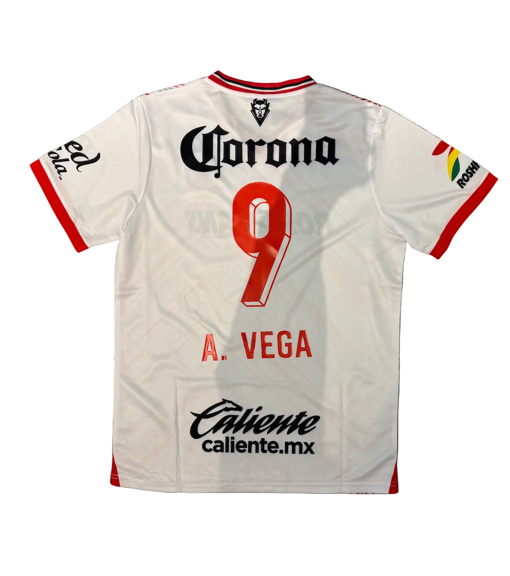 Alexis Vega Toluca White Adult Jersey