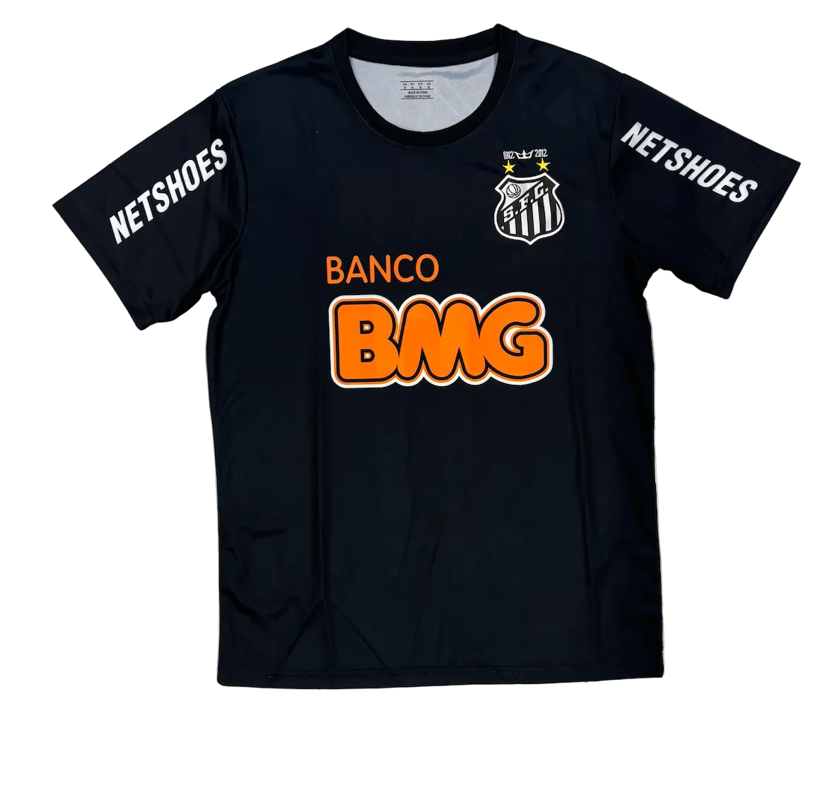 Retro Neymar Jr. Santos de Brazil Black Adult Jersey