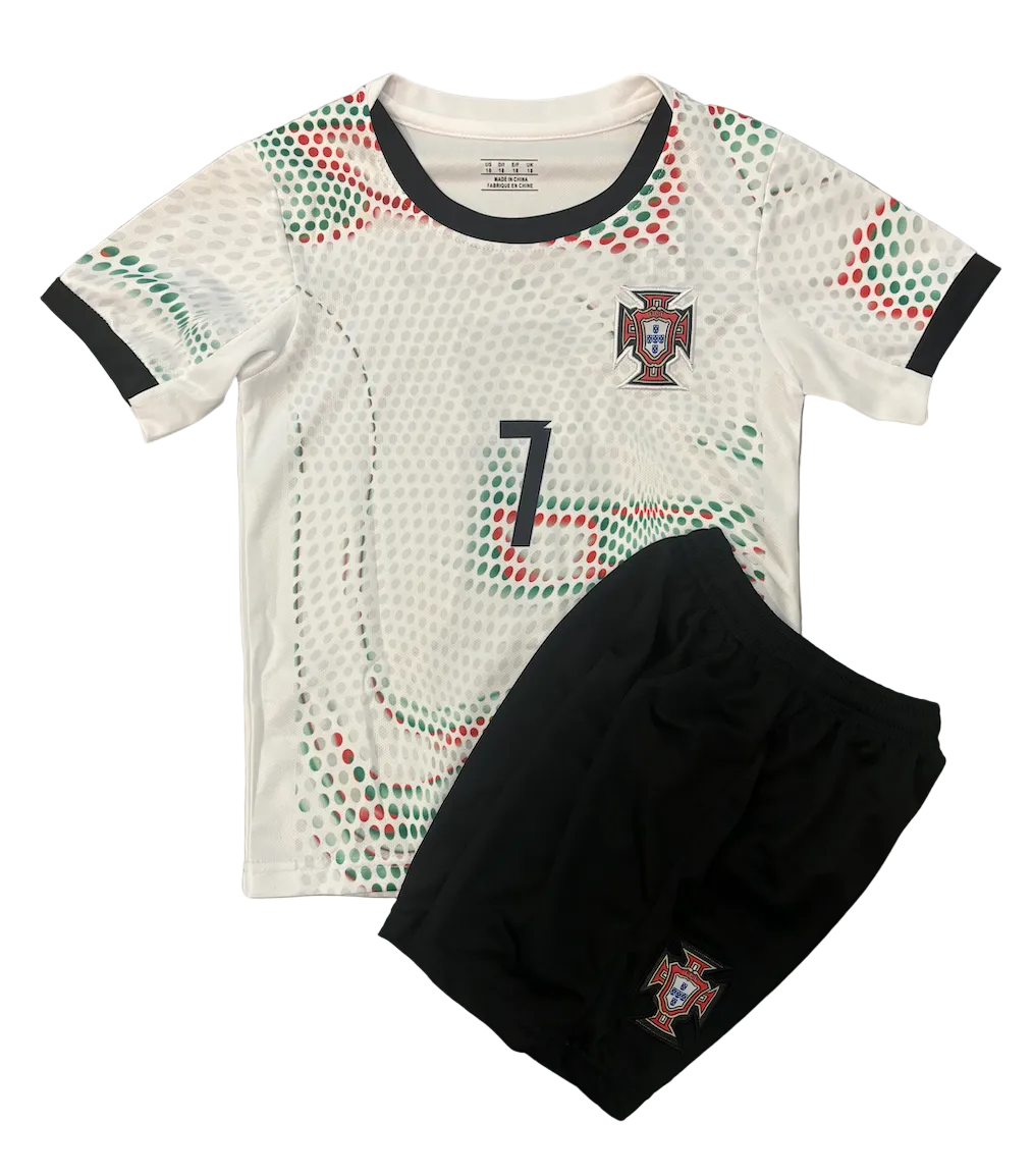 Cristiano Ronaldo Portugal Away Kids Kit