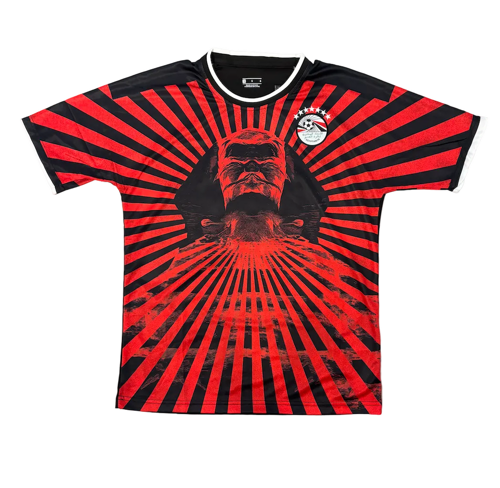 Mohamed Salah Black and Red Egypt Adult Jersey