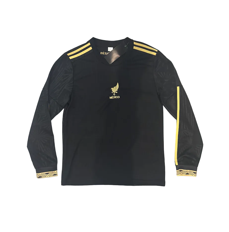 Mexico Black Long Sleeve Adult Jersey