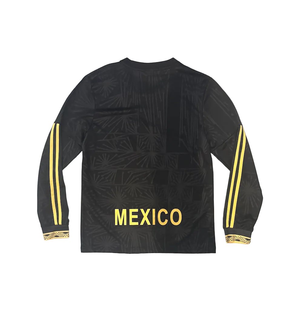Mexico Black Long Sleeve Adult Jersey