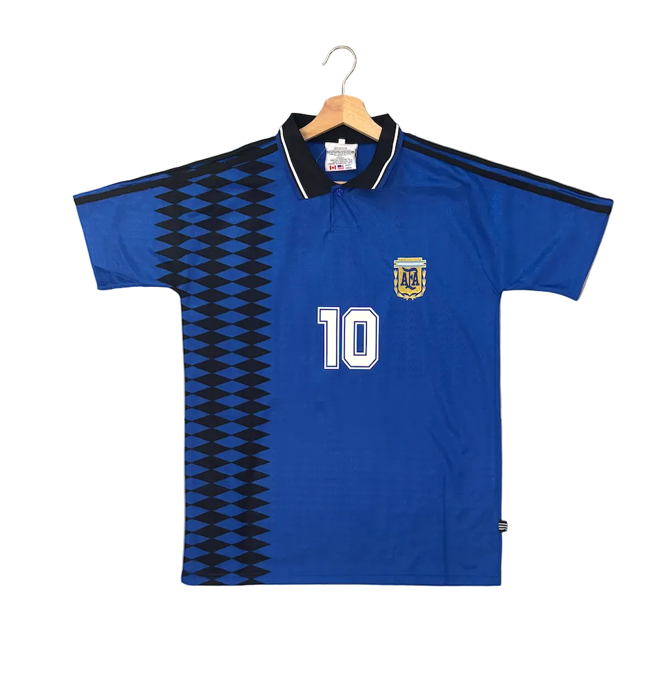 Retro Diego Maradona Argentina Away Adult Jersey