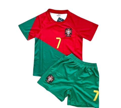New Portugal Home Ronaldo Premium Soccer Uniform 2023