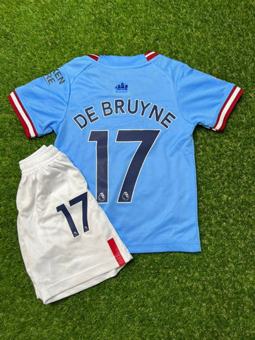 Kids De Bruyne Premium Soccer Uniform 2023