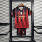 Kids AC Milaaaan Ibrahimovic Red Premium Soccer Uniform 2023