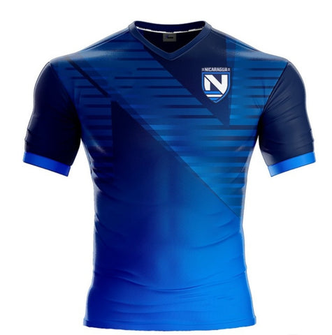 Nicaragua Blue Premium Soccer Jersey 2023