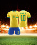 Brazil Neymar Yellow Premium Soccer Jersey 2023