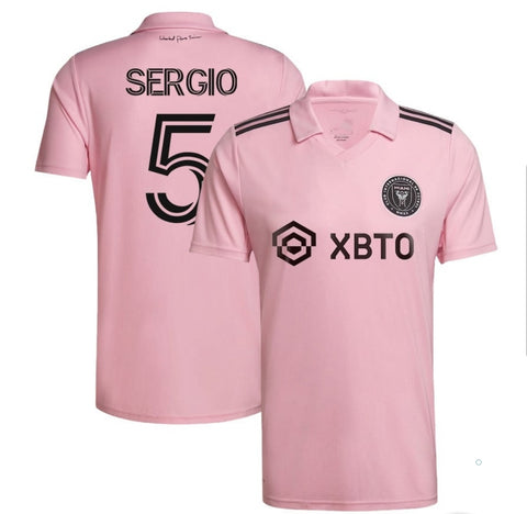 Inter Miamiii Busquetsss Pink Premium Soccer Jersey 2023